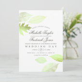 Invitation Aquarelle Iridescente Automne part Mariage Invitat (Debout devant)