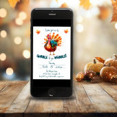 Invitation Aquarelle irrégulière Turquie Thanksgiving