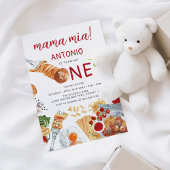 Invitation Aquarelle italienne 1er anniversaire