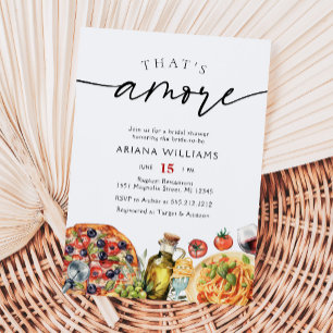 Invitation Aquarelle Italienne c'est plus Fête des mariées