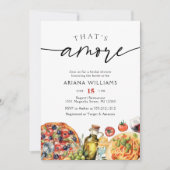 Invitation Aquarelle Italienne c'est plus Fête des mariées (Devant)