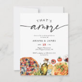 Invitation Aquarelle italienne c'est un dîner de répétition (Devant)