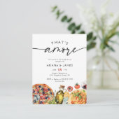 Invitation Aquarelle italienne c'est un dîner de répétition (Debout devant)