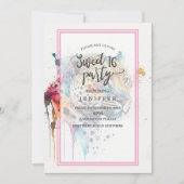 Invitation Aquarelle Jaguar (Devant)