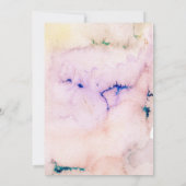 Invitation Aquarelle Jardin Fleur de nuptiale Douche Invitati (Dos)