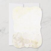 Invitation Aquarelle Jardin Fleurs Mariage Dîner de répétitio (Dos)