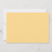 Invitation Aquarelle Jaune Fête des mariées Florale blanche (Dos)