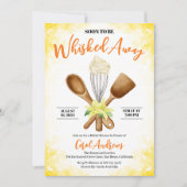 Invitation Aquarelle Jaune Fête des mariées Whisking Away (Devant)