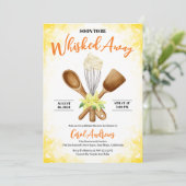 Invitation Aquarelle Jaune Fête des mariées Whisking Away (Debout devant)