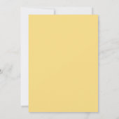 Invitation Aquarelle jaune Floral femmes 30e anniversaire (Dos)