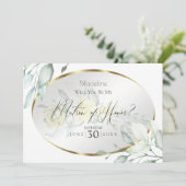 Invitation Aquarelle jaune pâle Roses (Debout devant)