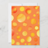 Invitation Aquarelle Jaune Petit Baby shower Soleil (Dos)