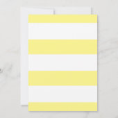 Invitation Aquarelle jaune Roses Floral Bar Mitzvah (Dos)