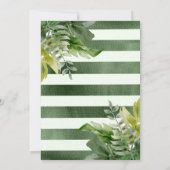 Invitation Aquarelle Jungle Safari Animaux Anniversaire de en (Dos)