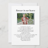 Invitation Aquarelle Lac en bois Célébration de la vie Photo (Dos)