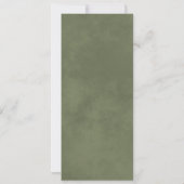 Invitation Aquarelle Laurel Feuille Sage Mariage vert (Dos)