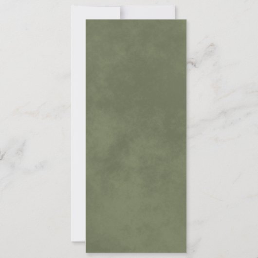 Invitation Aquarelle Laurel Feuille Sage Mariage vert (Dos)