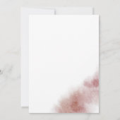 Invitation Aquarelle Laver Bourgogne Le Mariage De L'Invitati (Dos)