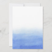 Invitation Aquarelle Laver Ombre Baptismal (Dos)