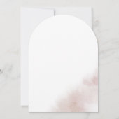 Invitation Aquarelle Laver rose pâle Mariage d'arche simple (Dos)