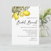 Invitation Aquarelle Lemon Thème Bridal Brunch (Debout devant)