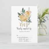 Invitation Aquarelle Lemons Botanique RSVP (Debout devant)
