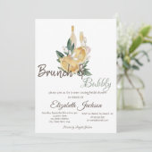 Invitation Aquarelle Lemons Brunch & Fête des mariées Bubbly (Debout devant)