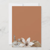 Invitation Aquarelle léopard floral Vingt-vingtième anniversa (Dos)