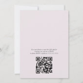 Invitation Aquarelle Lilac Blooms et Ballons QR Anniversaire (Dos)