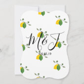Invitation Aquarelle Limoncillo Lime Citron (Dos)