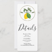 Invitation Aquarelle Limoncillo Lime Lemon (Devant)