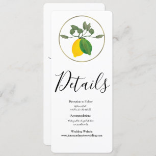 Invitation Aquarelle Limoncillo Lime Lemon