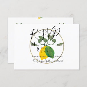Invitation Aquarelle Limoncillo Lime Lemon Mariage
