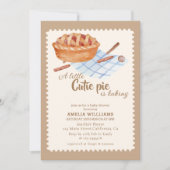 Invitation Aquarelle Little cutie cuit le Baby shower Boho (Devant)