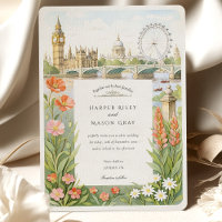 Aquarelle London Big Ben Mariage