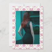 Invitation Aquarelle Lotus Flower Indian Célébration de la vi (Dos)