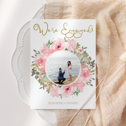 Invitation Aquarelle Lush Blush rose Floral