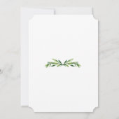 Invitation Aquarelle luxuriante Folithe Frame Gold Christenin (Dos)