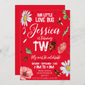 Invitation Aquarelle magique mignonne fille d'anniversaire (Devant / Derrière)