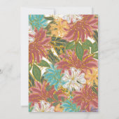 Invitation Aquarelle magique mignonne Ladybug Girls 1er anniv (Dos)