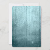 Invitation Aquarelle magique Succulents Mariage Turquoise (Dos)