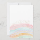 Invitation Aquarelle Magique Unicorne N'importe quel âge Anni (Dos)