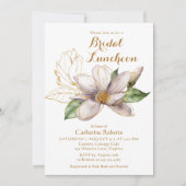 Invitation Aquarelle Magnolia Purple Floral (Devant)