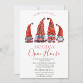 Invitation Aquarelle Maison Ouverte de Gnomes Mignons (Devant)