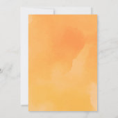 Invitation Aquarelle Mandarin Orange Leaf Citrus Baby shower (Dos)