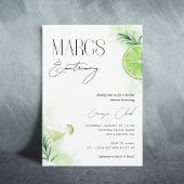 Invitation Aquarelle Margarita Cocktail & Fête des mariées de