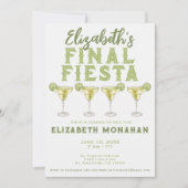Invitation Aquarelle Margarita Final Fiesta Bachelorette (Devant)