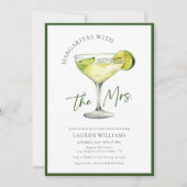 Invitation Aquarelle Margarita Lime Fête des mariées (Devant)