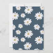 Invitation Aquarelle marguerite bébé dans baby shower fleur f (Dos)