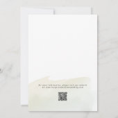 Invitation Aquarelle marguerite mariage non centré (Dos)